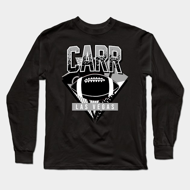 Vintage Las Vegas Football Carr Long Sleeve T-Shirt by funandgames